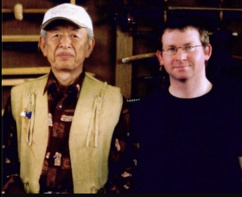 Kieran Collins with Soke Masaaki Hatsumi